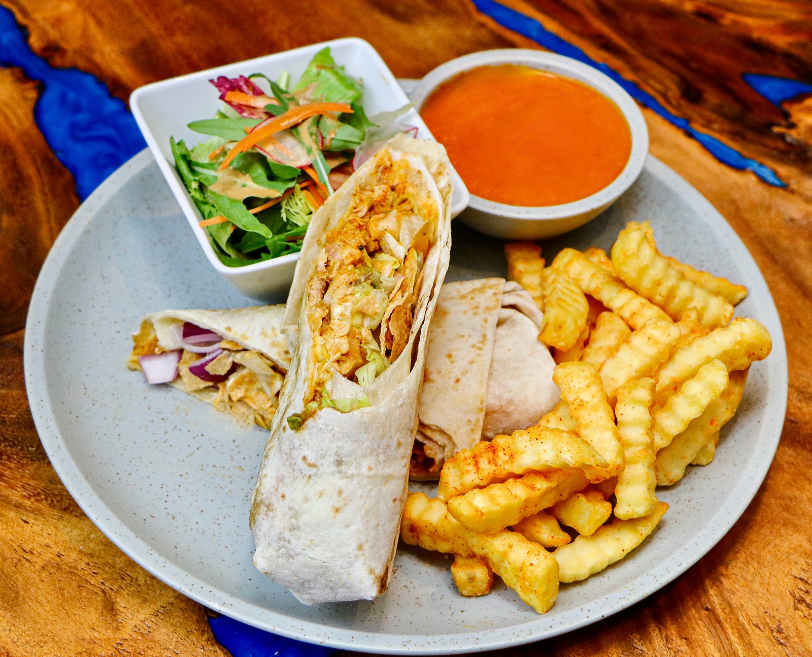 Grilled Butter Chicken Wrap